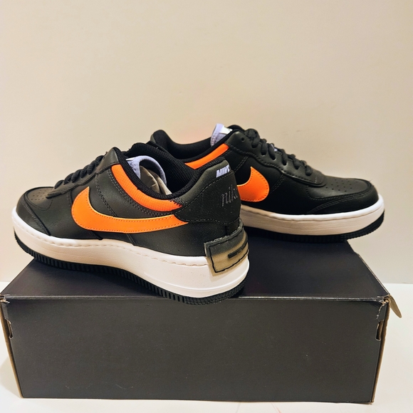 Nike Women's Air Force 1 Shadow SE Black with Multicolor Accents - Picture 4 of 8